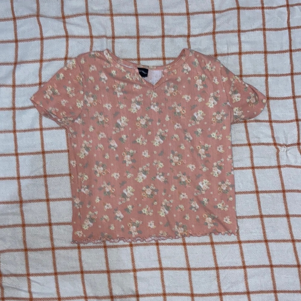 Girls M(7/8) Art Class floral T-shirt